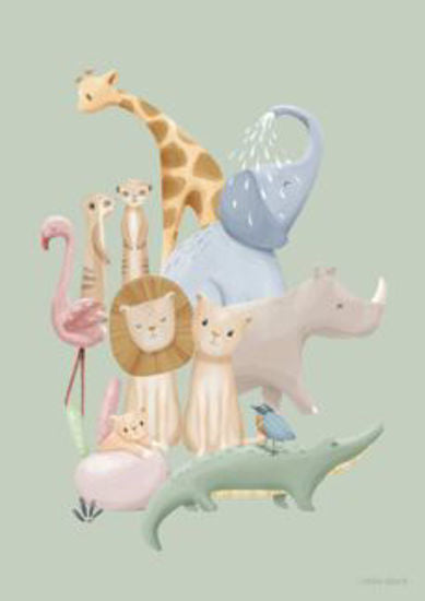Little Dutch Poster – Safari Freunde – A3