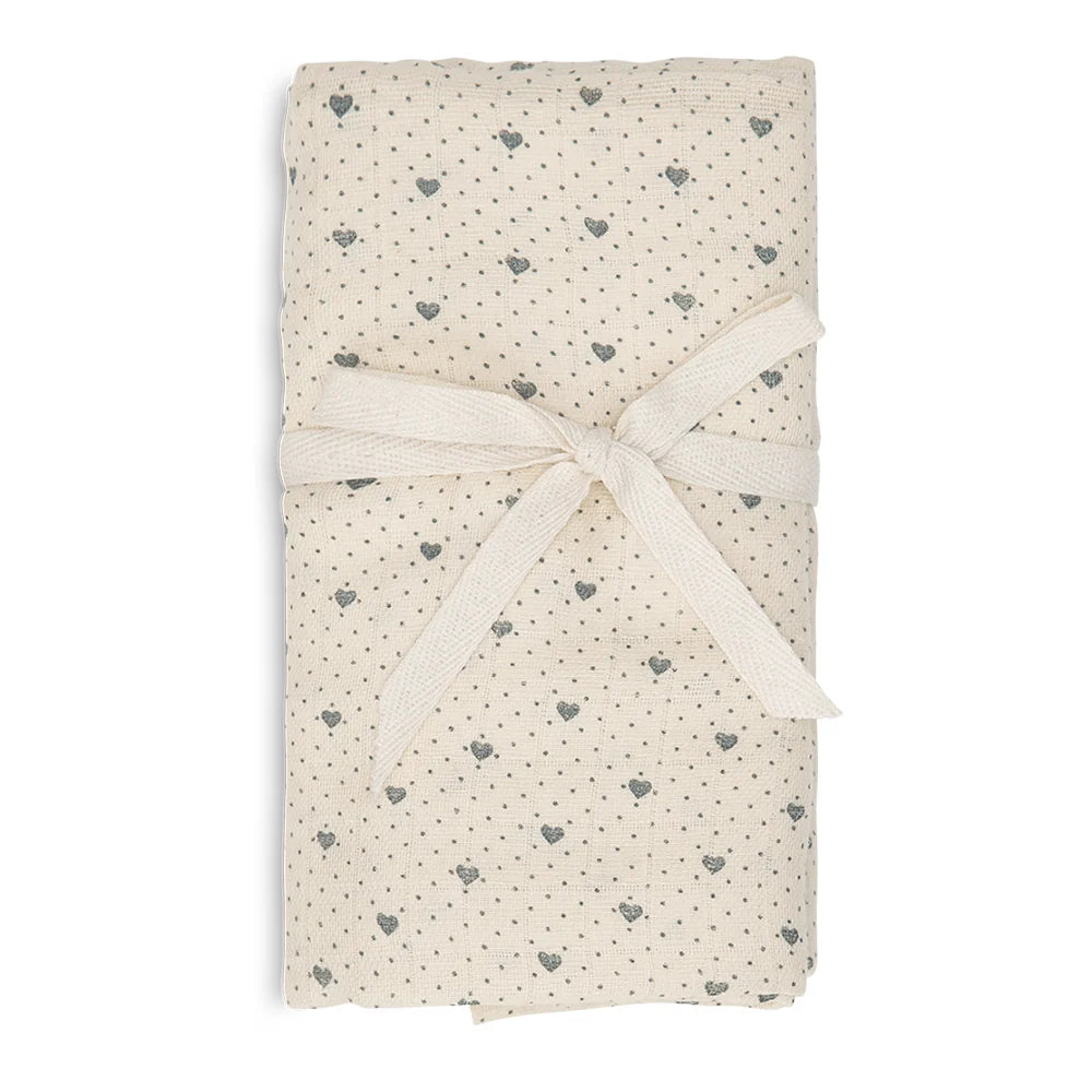 That's Mine Muslin Swaddle Lots of Love Sky
