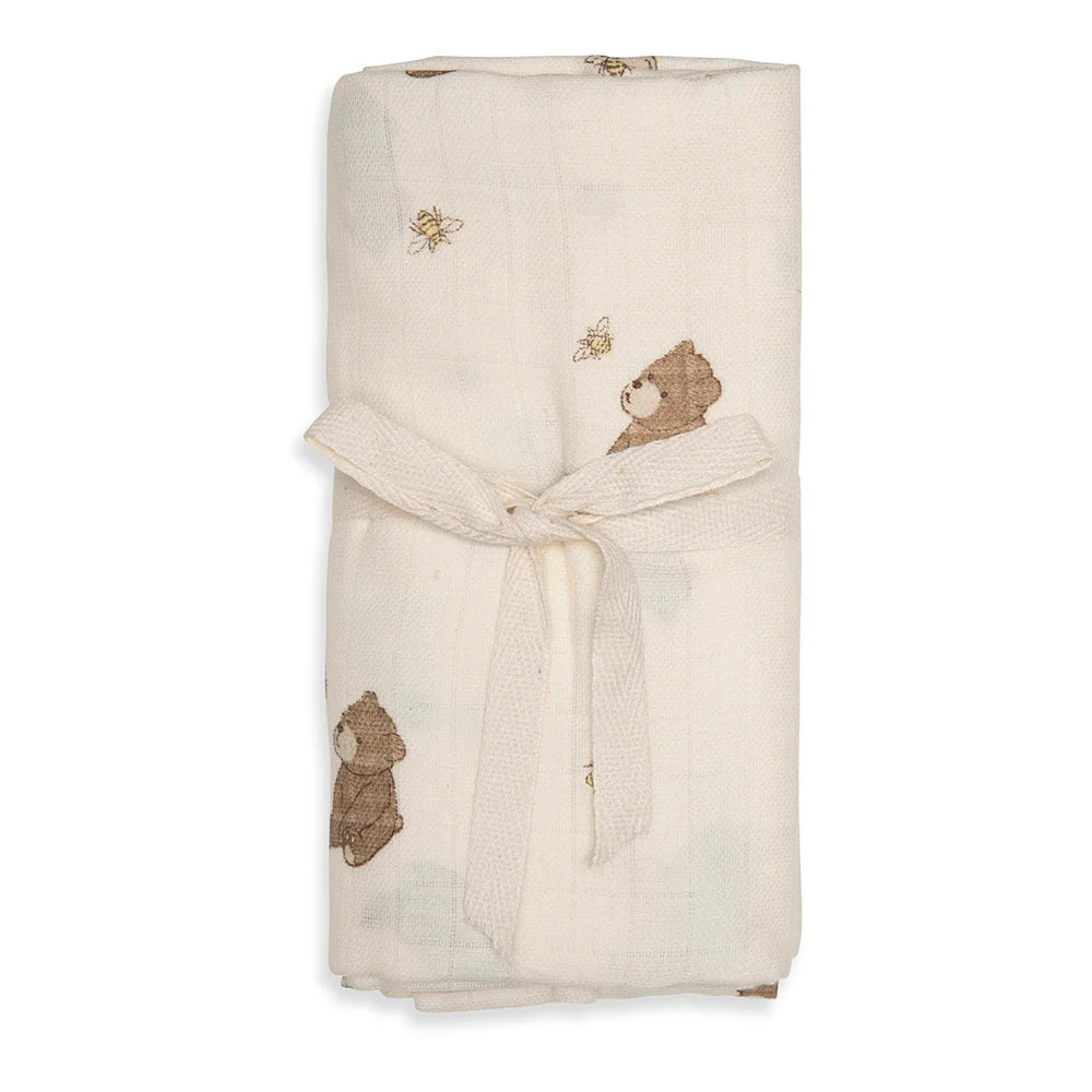 That's Mine Muslin Swaddle Bienen und Bären