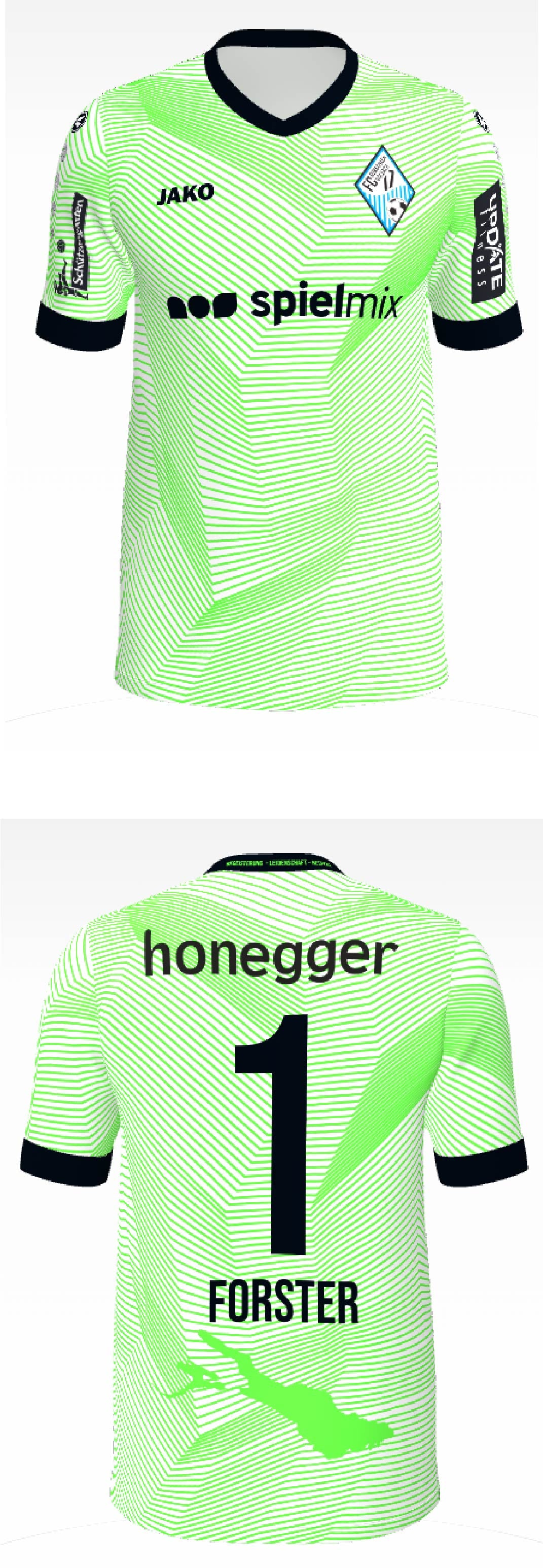 RG17 Fantrikot Torwart kurzarm (Grün)