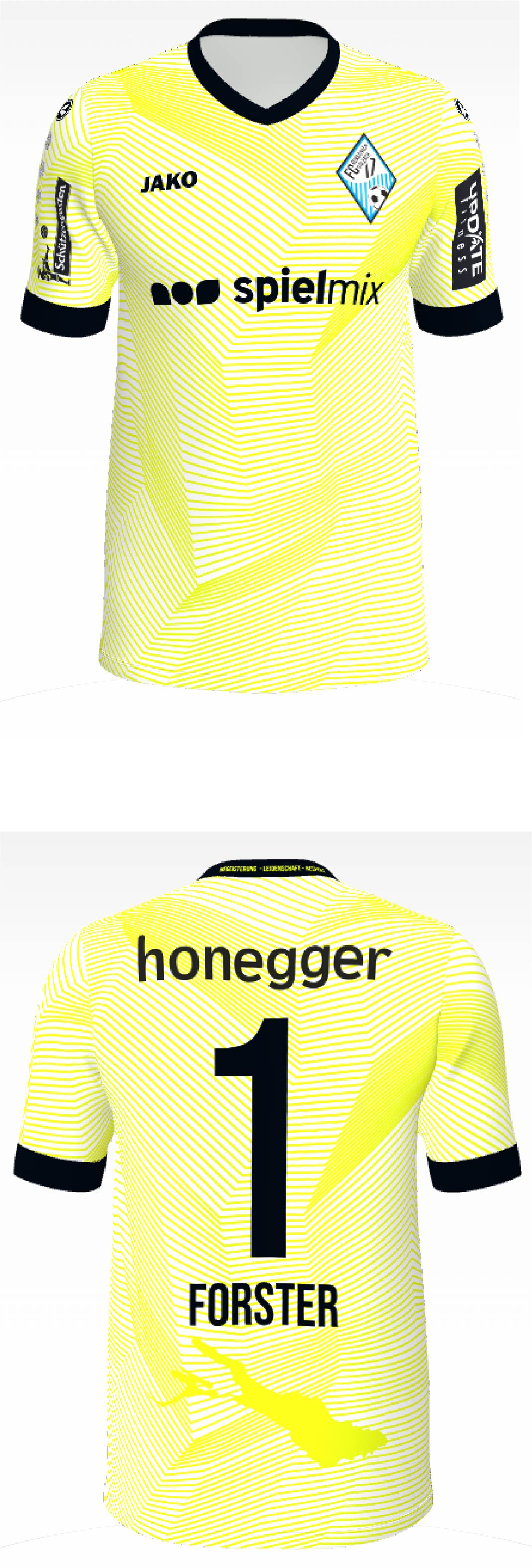 RG17 Fantrikot Torwart kurzarm (Gelb)