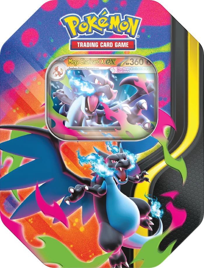P-EN Spring ex Tin Mega Charizard XY
