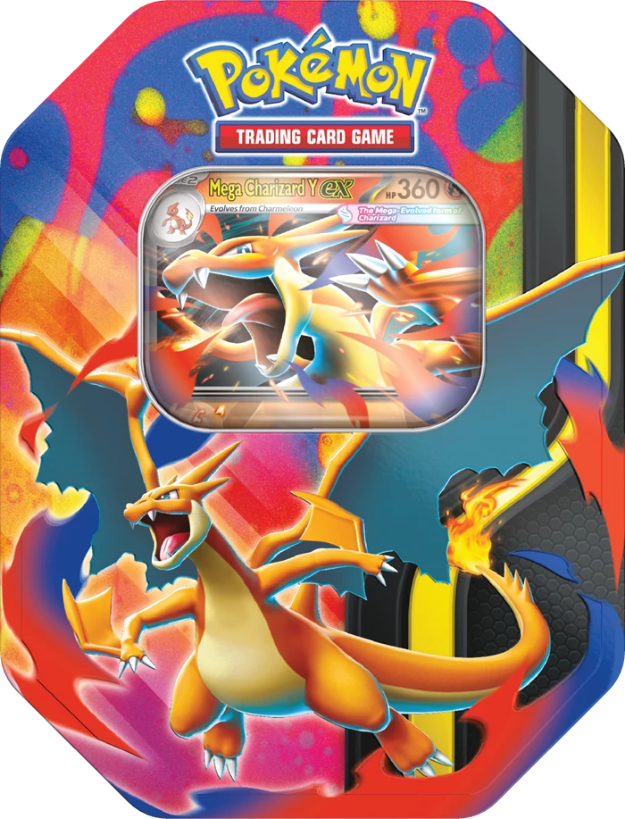 P-EN Spring ex Tin Mega Charizard XY