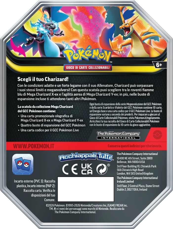 P-IT Spring ex Tin Mega Charizard XY