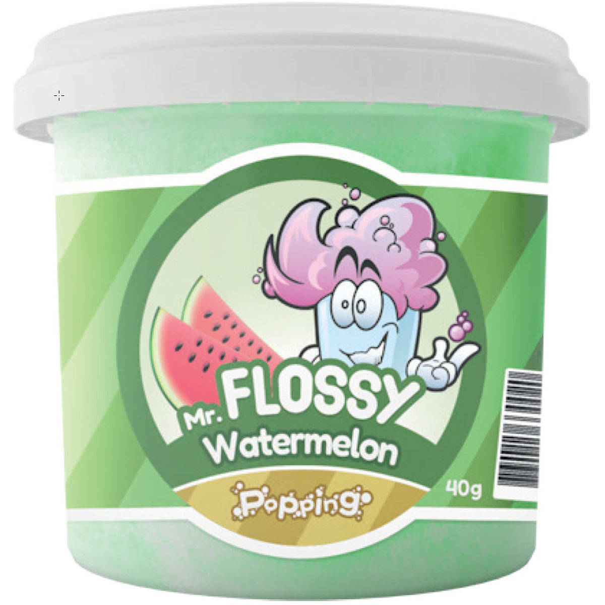 Mr. Flossy Zuckerwatte Wassermelone mit Knalleffekt