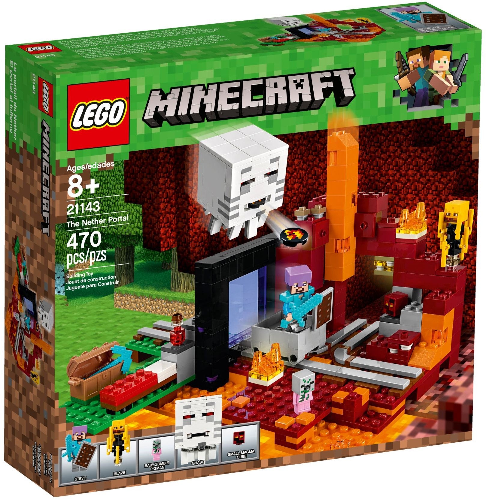 LEGO Minecraft Netherportal 21143