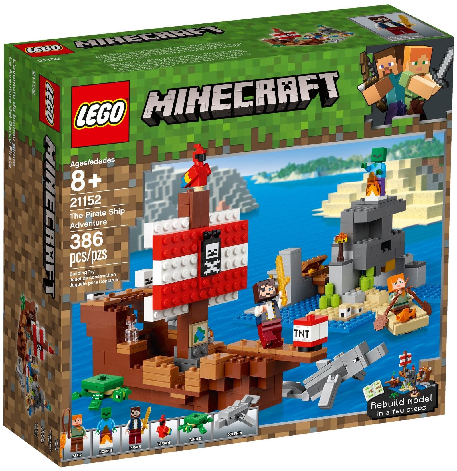 LEGO Minecraft Das Piratenschiff Abenteuer 21152