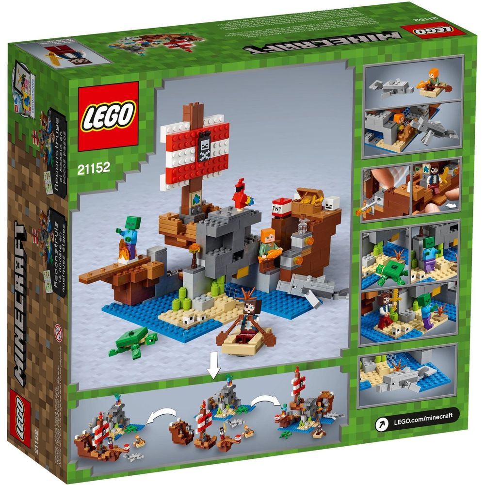 <transcy>LEGO Minecraft L'aventure du bateau pirate 21152</transcy>