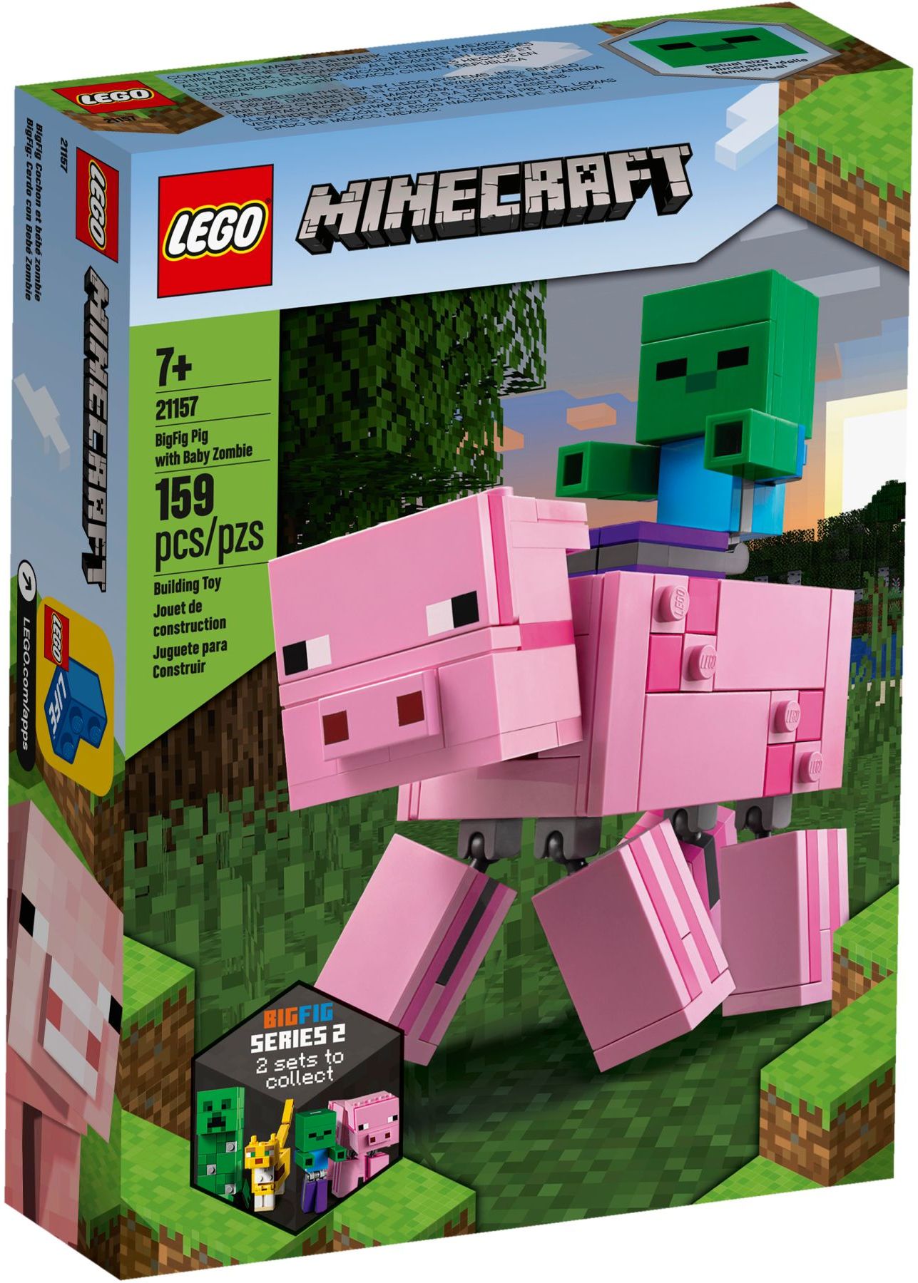 LEGO Minecraft BigFig Schwein und Zombiebaby 21157