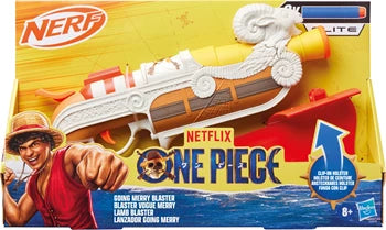 Nerf One Piece Going Merry Blaster, 8 Darts Elite, Halfter, ab 8 Jahren