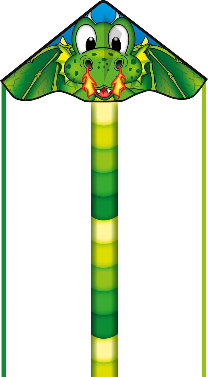 HQ Invento Drachen Simple Flyer Dragon 85x42 cm, Griff mit 25 m Schnur, ab 5 Jahren