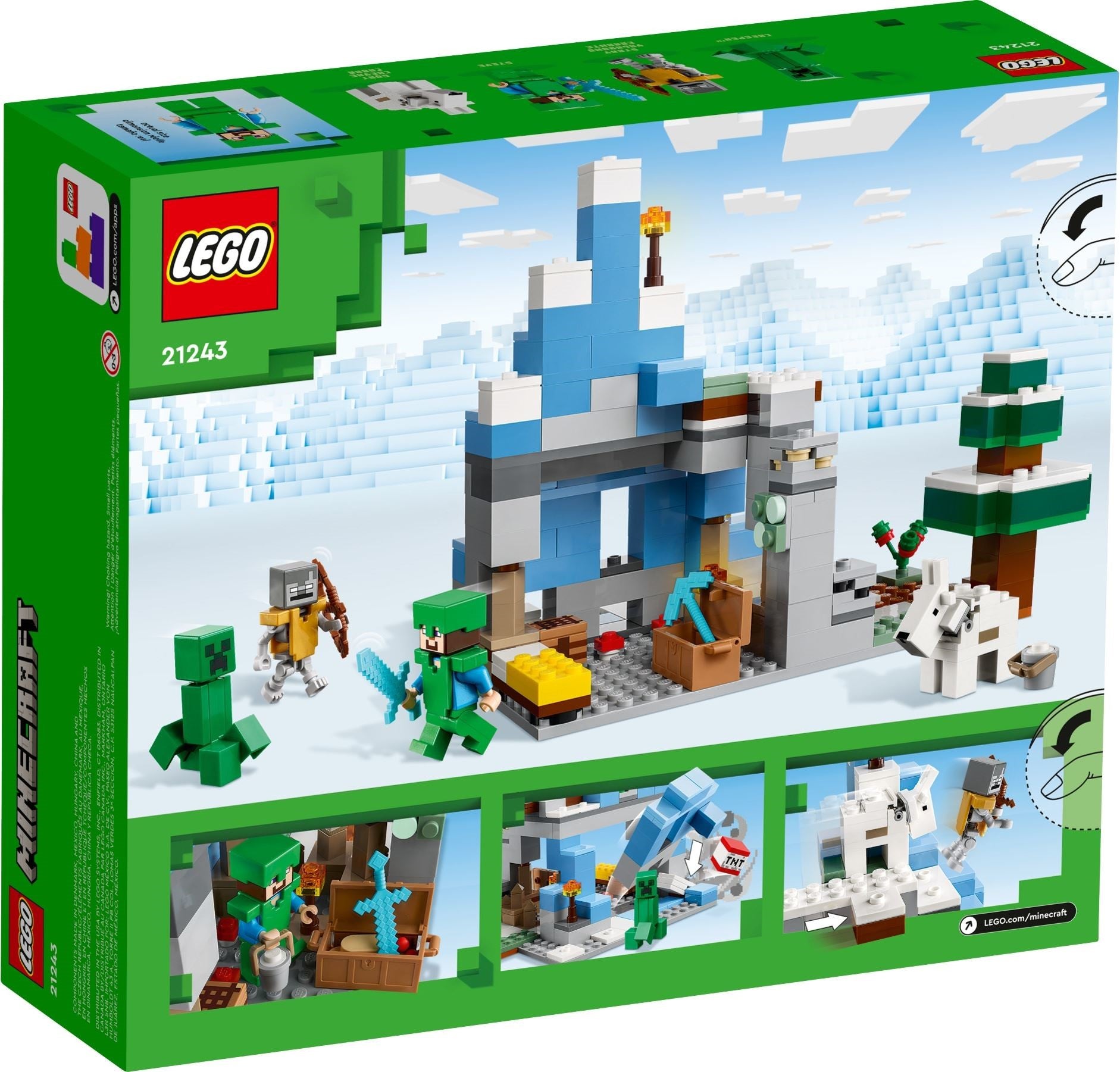 LEGO Minecraft Die Vereisten Gipfel 21243