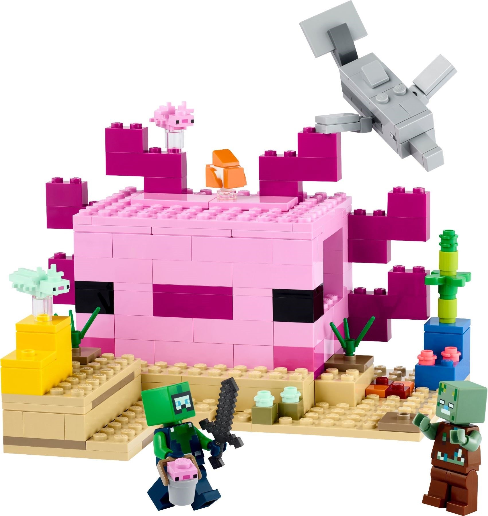 LEGO Minecraft Das Axolotl-Haus 21247