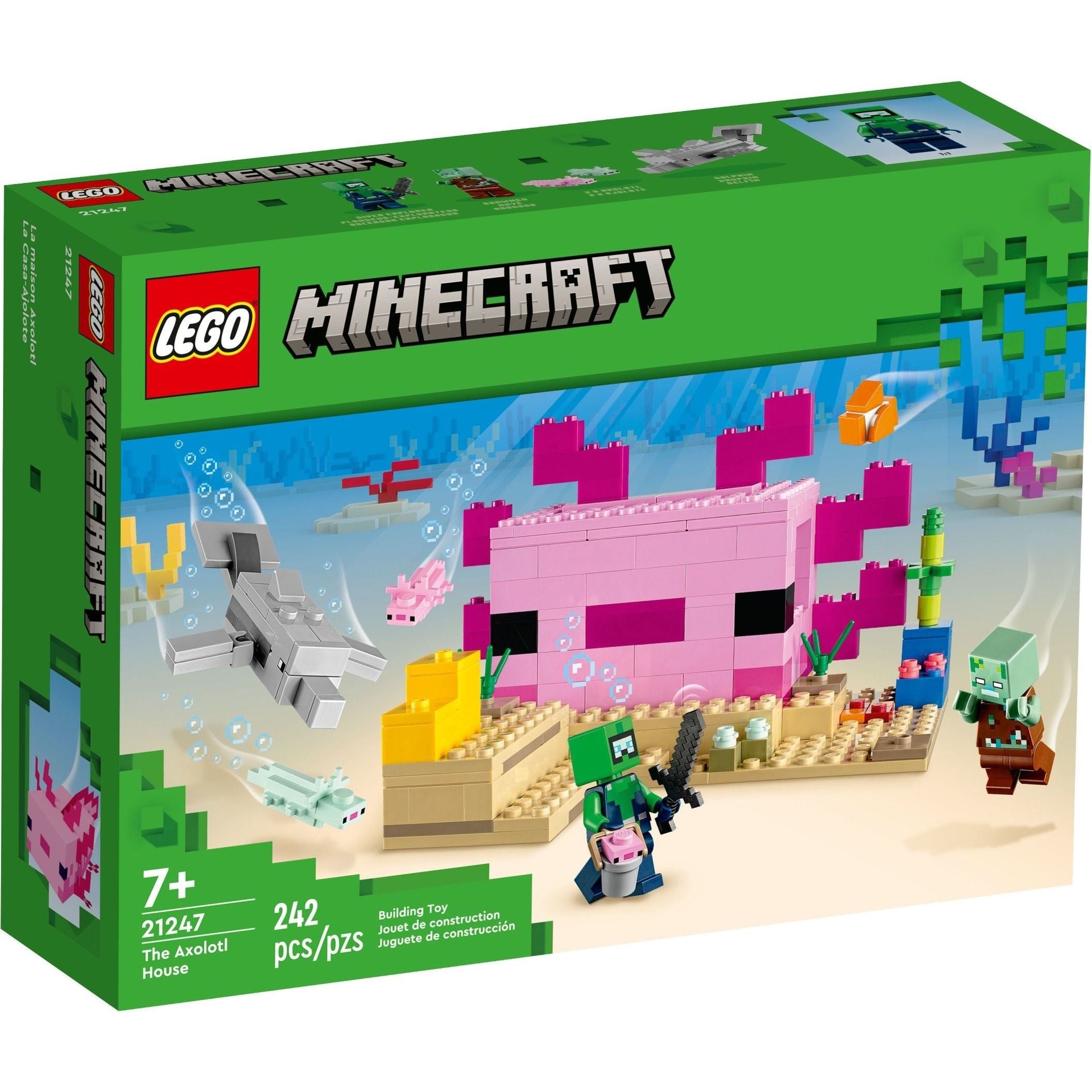 LEGO Minecraft Das Axolotl-Haus 21247