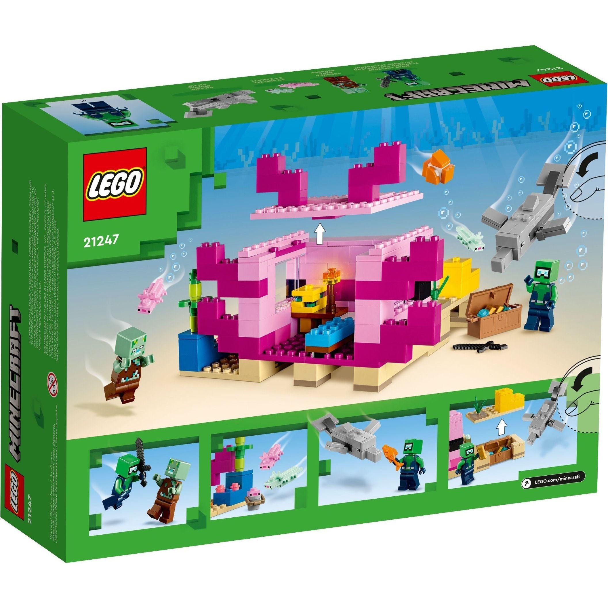 LEGO Minecraft Das Axolotl-Haus 21247