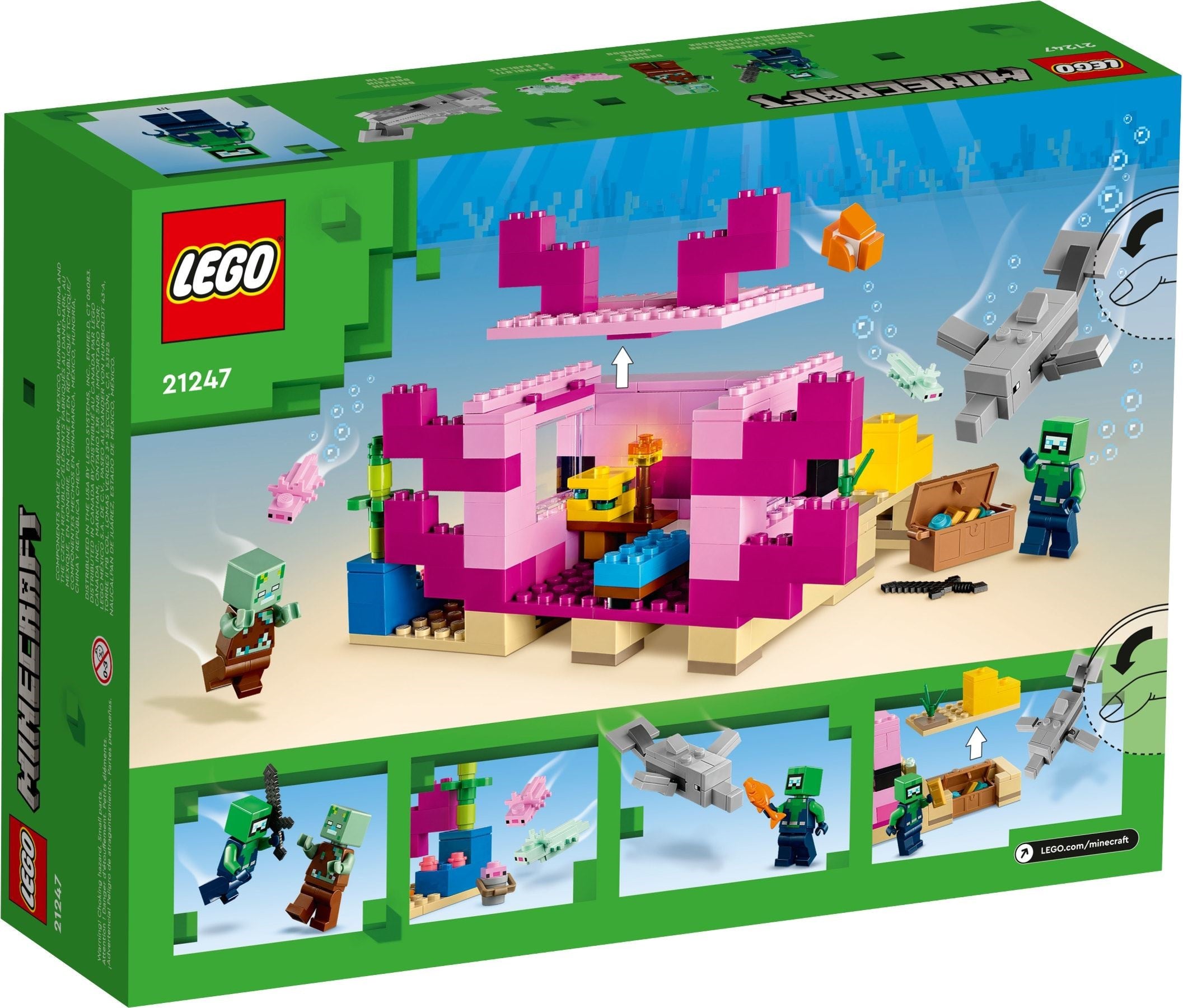 LEGO Minecraft Das Axolotl-Haus 21247