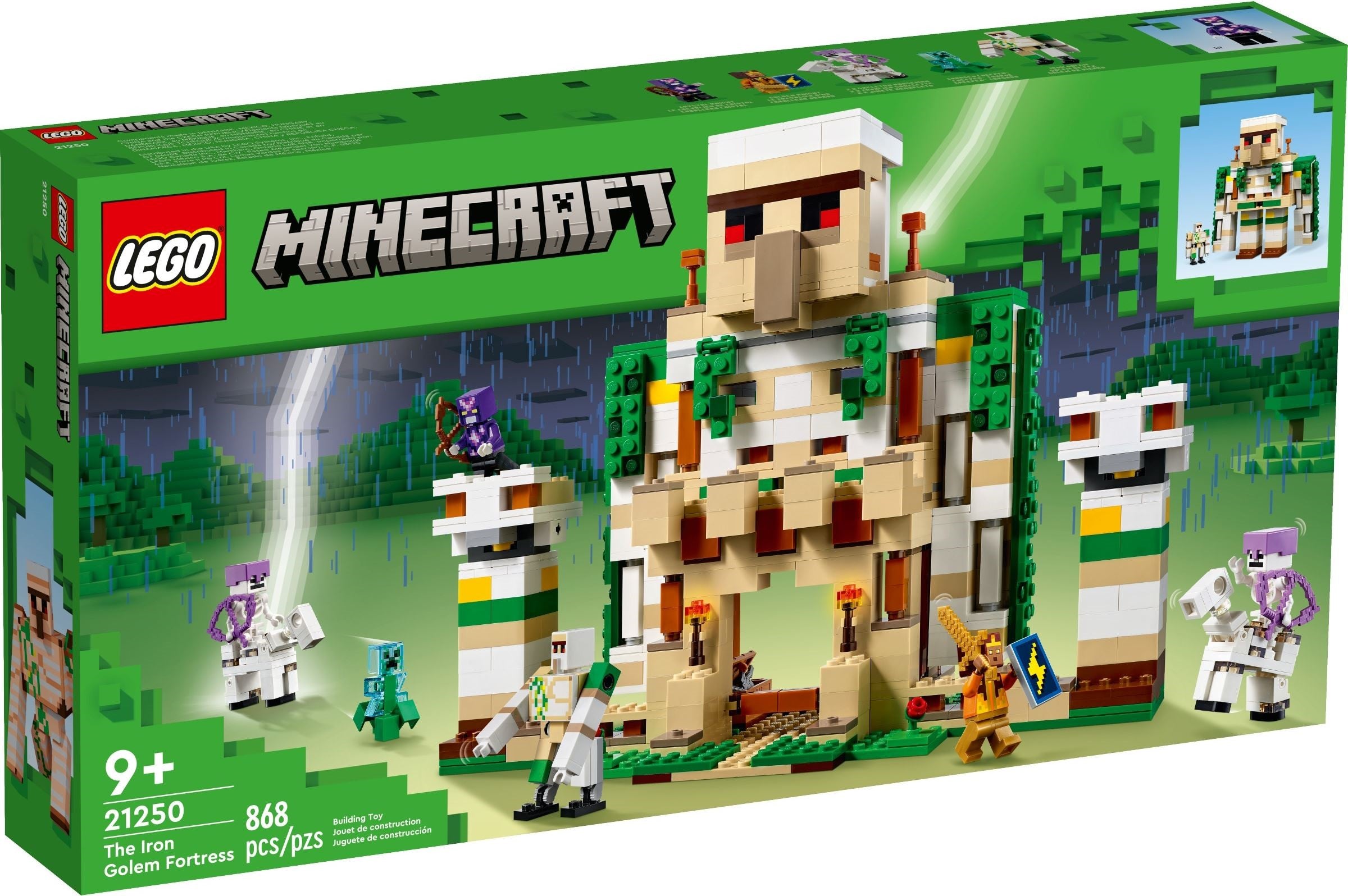 LEGO Minecraft Die Eisengolem-Festung 21250