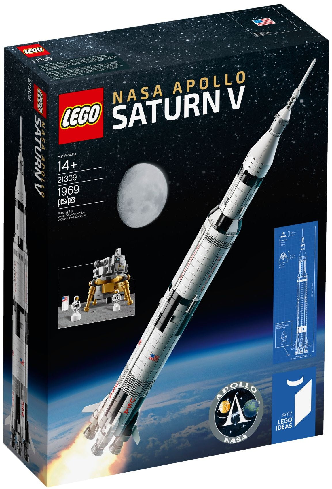 LEGO Ideas NASA Apollo Saturn V 21309
