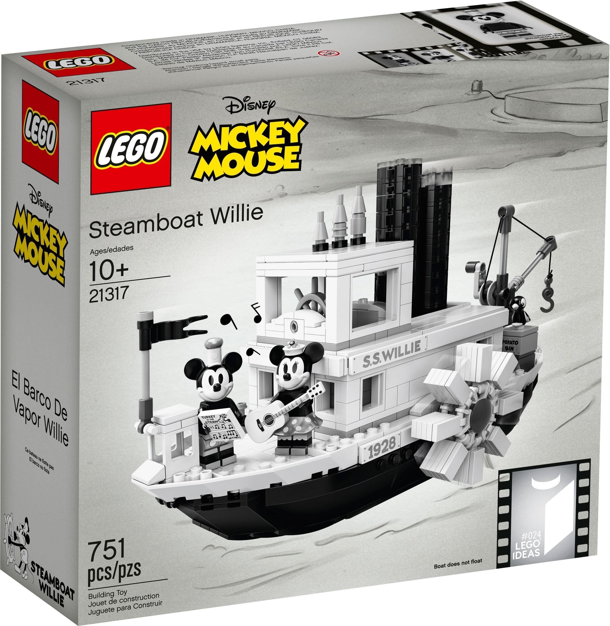 LEGO Ideas Steamboat Willie 21317
