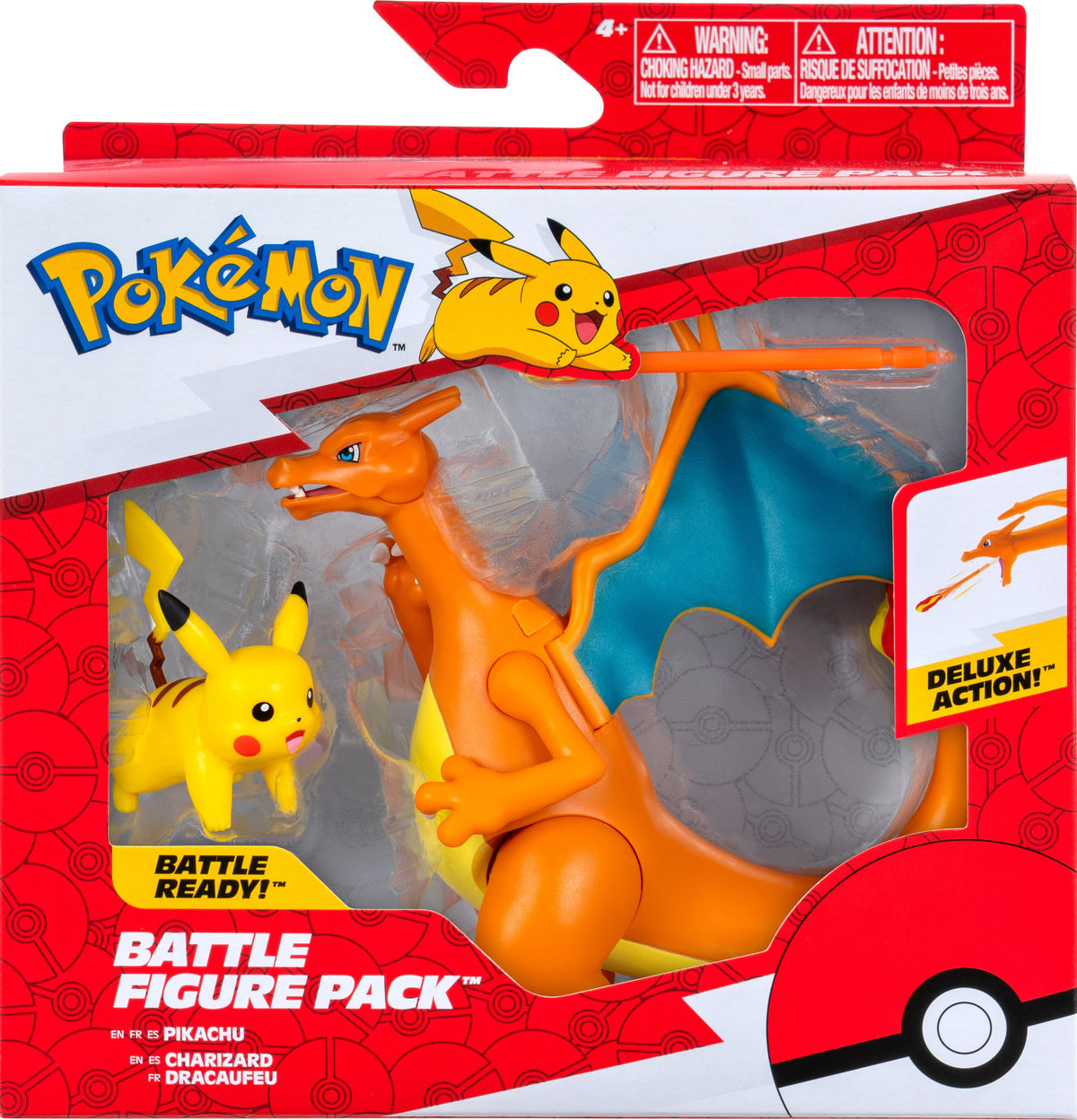 Jazwares Pokémon: Glurak + Pikachu 2-Pack - Battle Figure