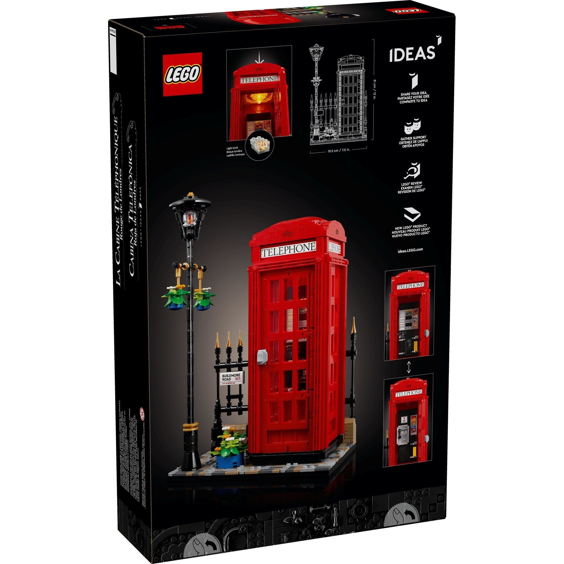 LEGO Ideas Rote Londoner Telefonzelle 21347