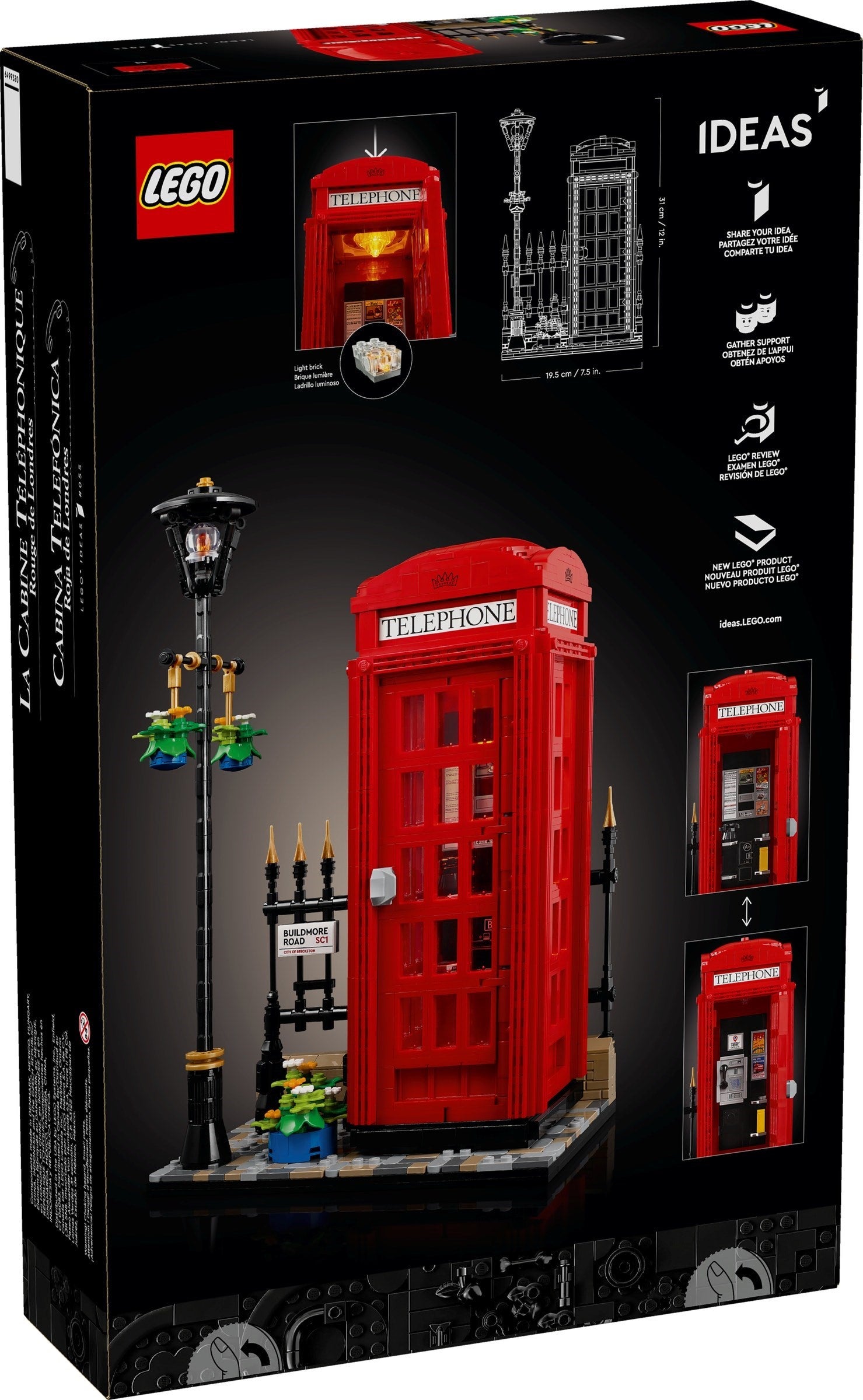 LEGO Ideas Rote Londoner Telefonzelle 21347
