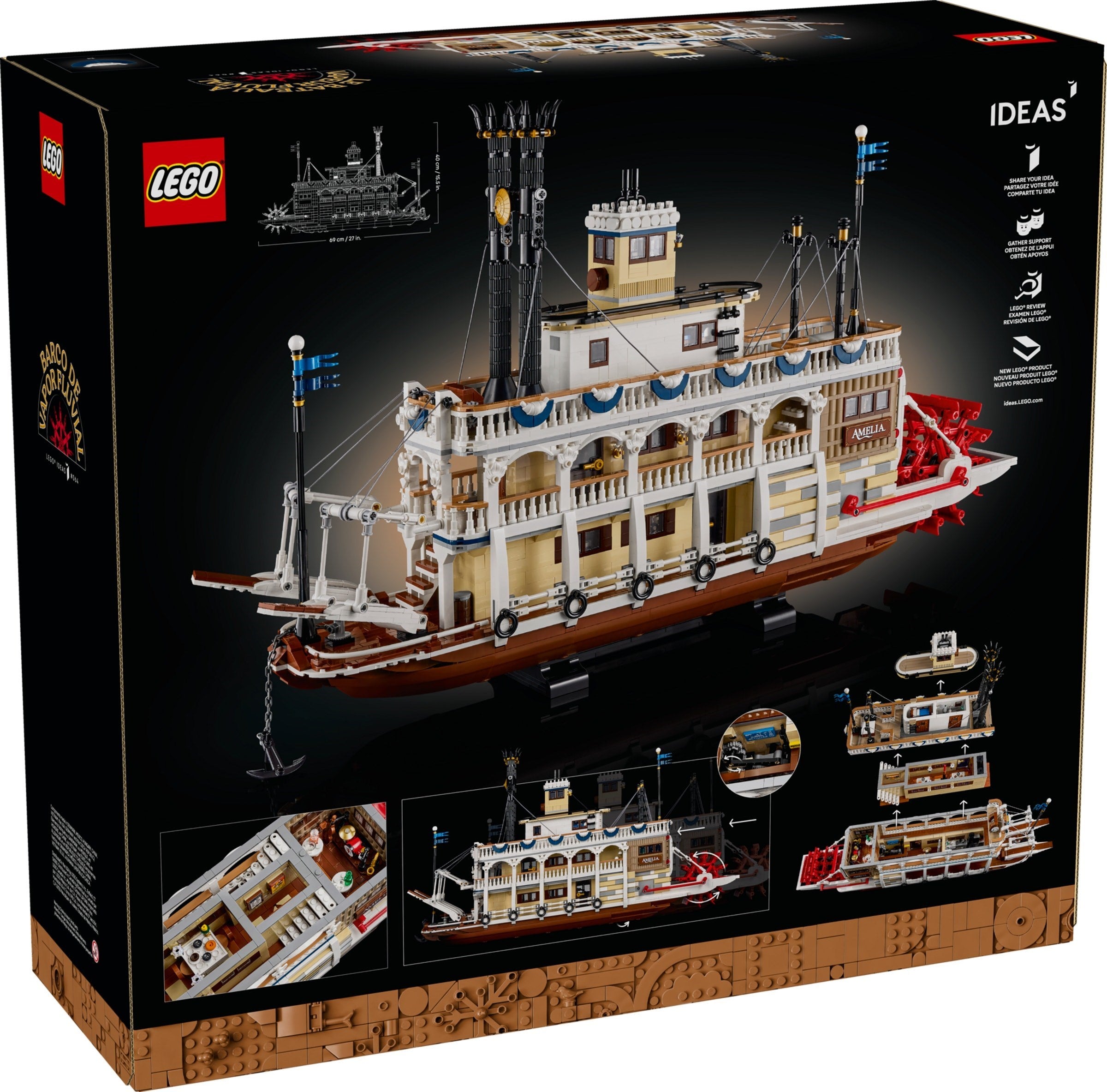 LEGO Ideas Flussraddampfer 21356
