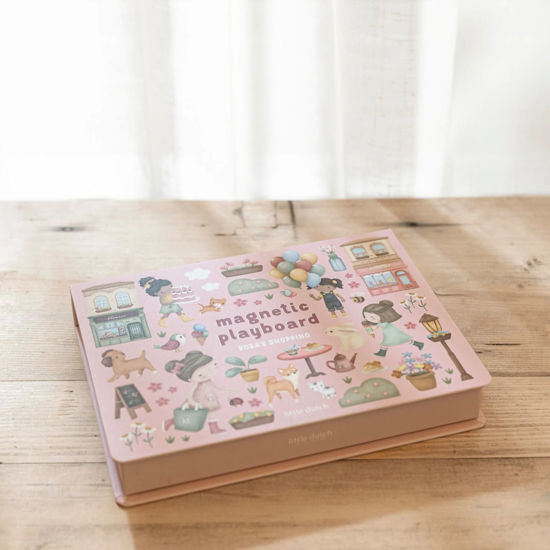 Little Dutch Magnetische Spielboard FSC -Rosa's Shopping Strasse