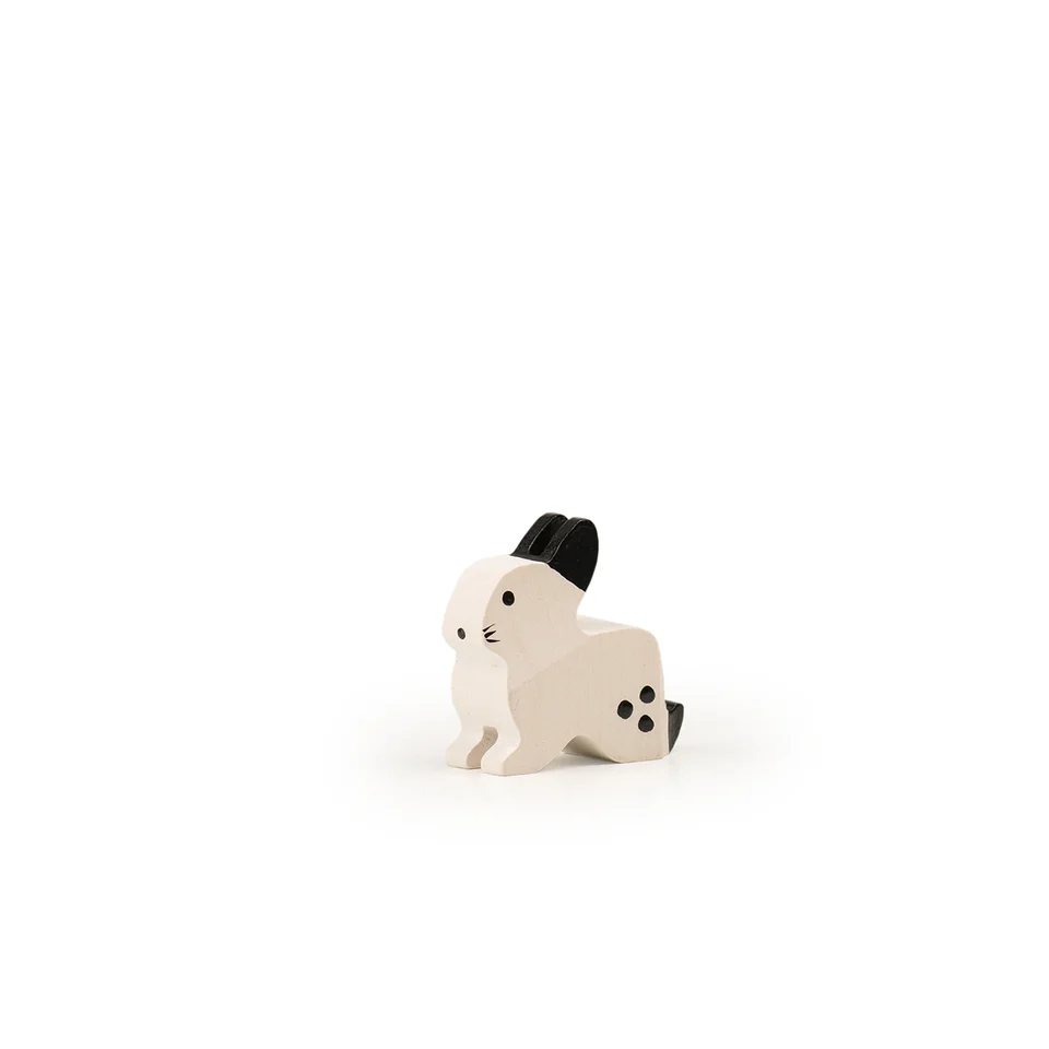 Trauffer Hase sitzend weiss