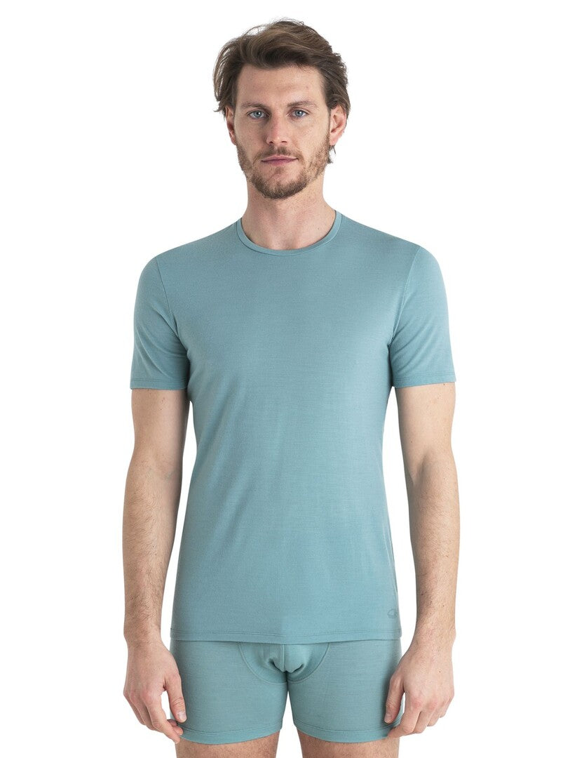 Icebreaker Men Merino Anatomica SS Crewe - cloud ray XL