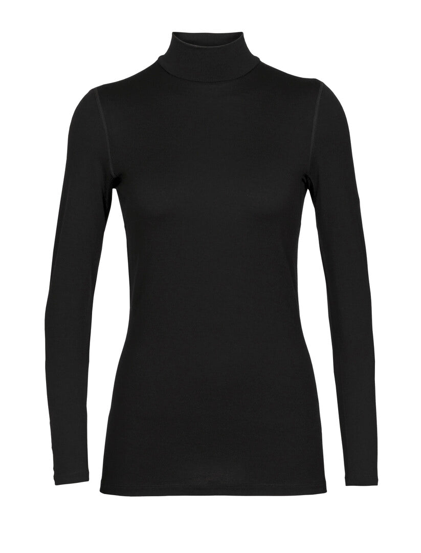 Icebreaker Women 260 Tech LS Turtleneck - black S