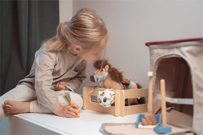 small foot Spielset Pferd mit Stall und Zubehör in der Tasche