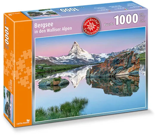 Carta.Media Bergsee in den Walliser Alpen - Puzzle [1000 Teile]