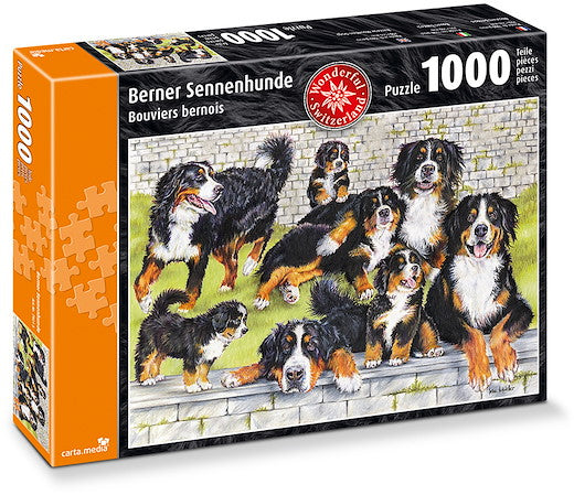 Carta.Media Berner Sennenhunde - Puzzle [1000 Teile]