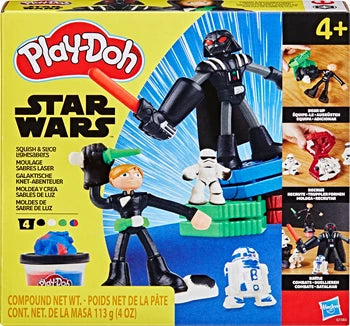 Play-Doh Star Wars Galaktische Knet-Abenteuer, 4 Dosen Knete, Zubehör, ab 4 Jahren