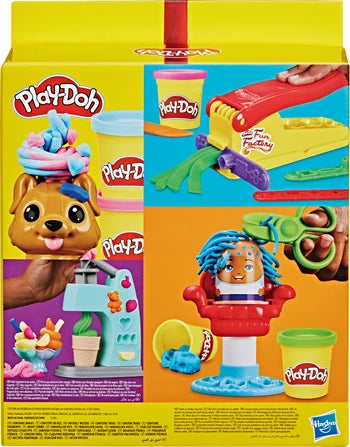 Play-Doh 4-in-1 Spielset 8 Dosen Knete, Presse, Formen, Zubehör, ab 3 Jahren