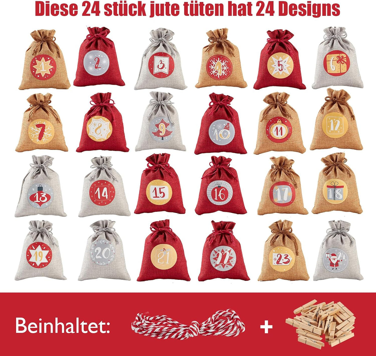 Miuezuth Adventskalender zum Befüllen