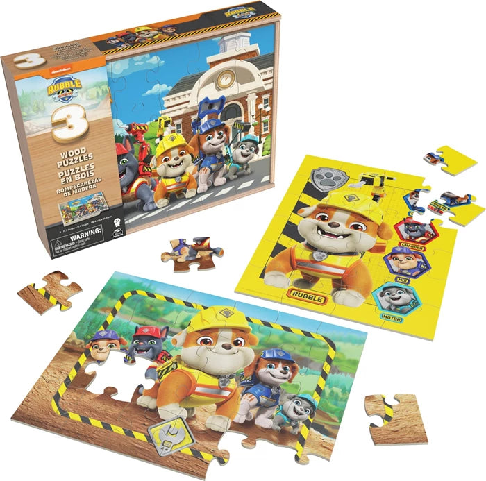 Perplexus Rubble&Crew Holzpuzzle 3er-Set
