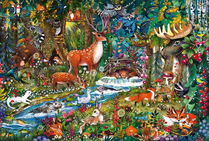 Schmidt Tiere in den Wäldern Europas 150 Teile