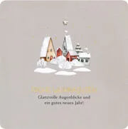Postkarte Weihnachten DT Finest grau