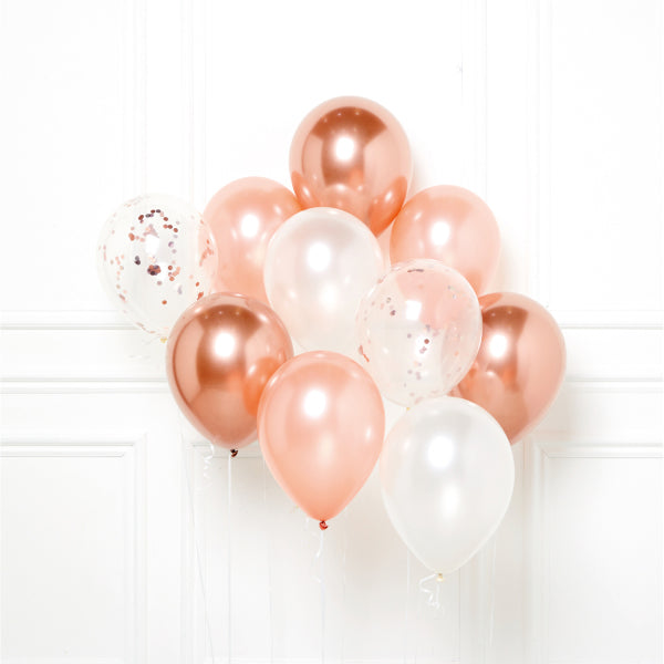 DIY Ballon-Set Rosé Gold mit 10 Ballons
