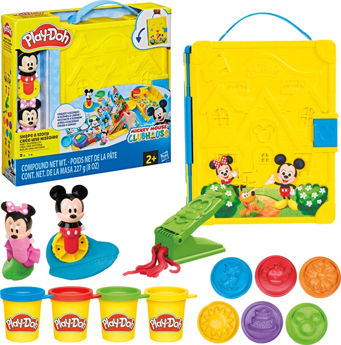 Play-Doh Disney Knet Bilderbuch Spielset, 4 Dosen Knete