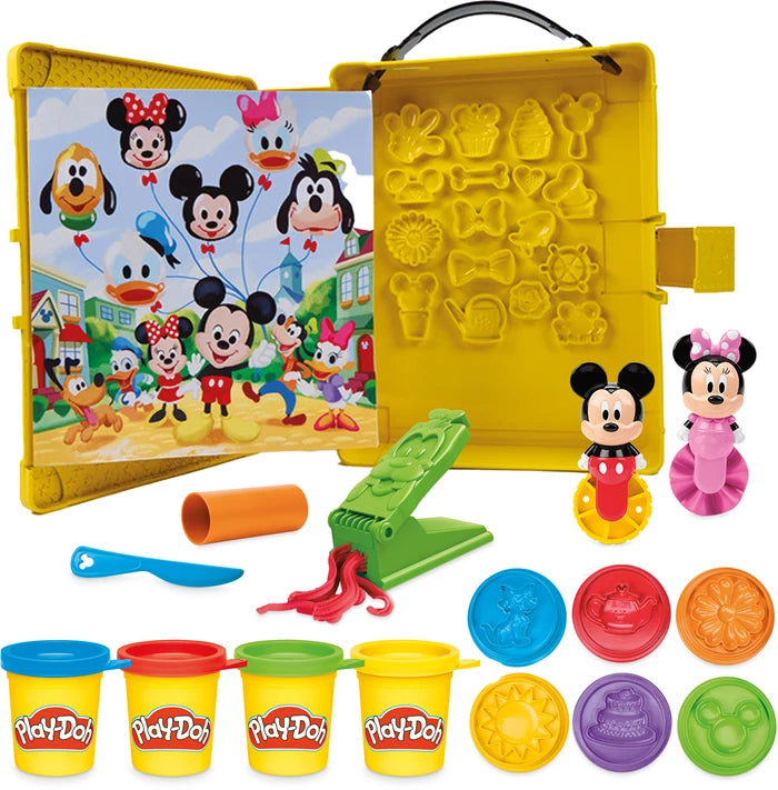 Play-Doh Disney Knet Bilderbuch Spielset, 4 Dosen Knete