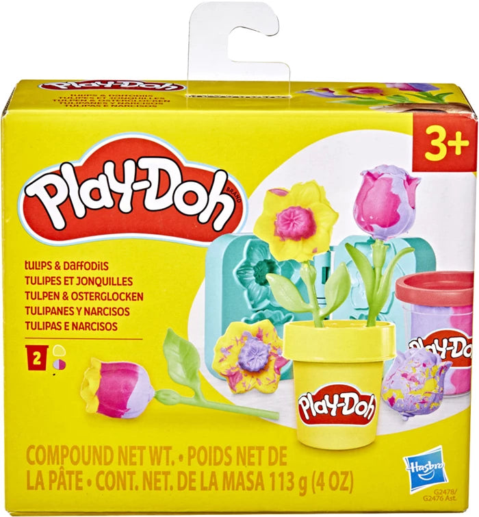 Play-Doh Burger Spielset 6 Dosen Knete à 56 g, Burger-Zubehör