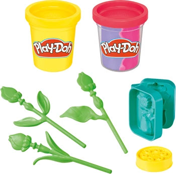 Play-Doh Burger Spielset 6 Dosen Knete à 56 g, Burger-Zubehör