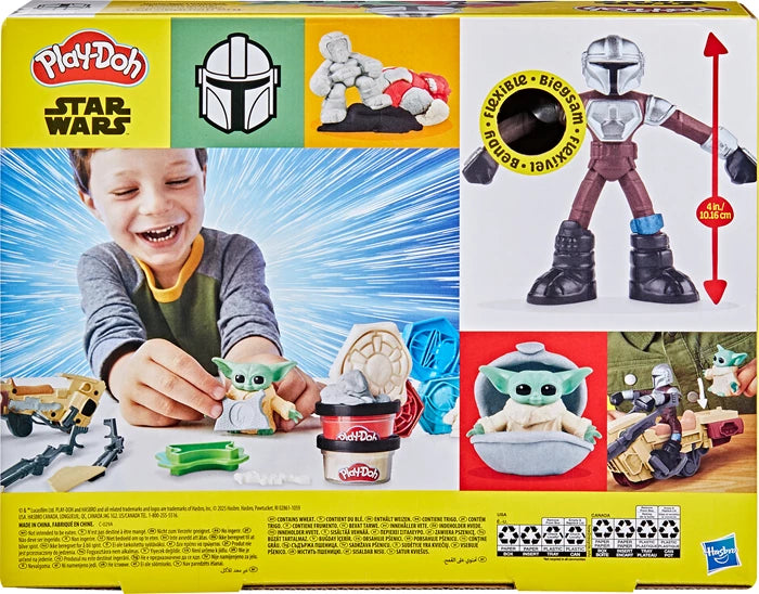 Play-Doh Star Wars Mandalorian Action Speeder, 3+1 Dosen Knete