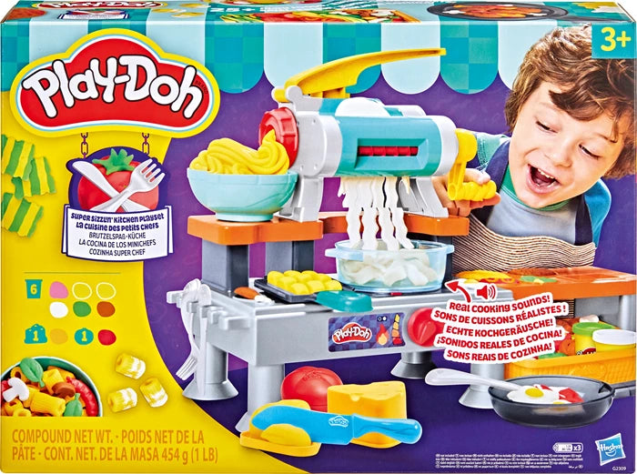 Play-Doh Brutzelspass-Küche 6 Dosen Knete, Küchenmaschine