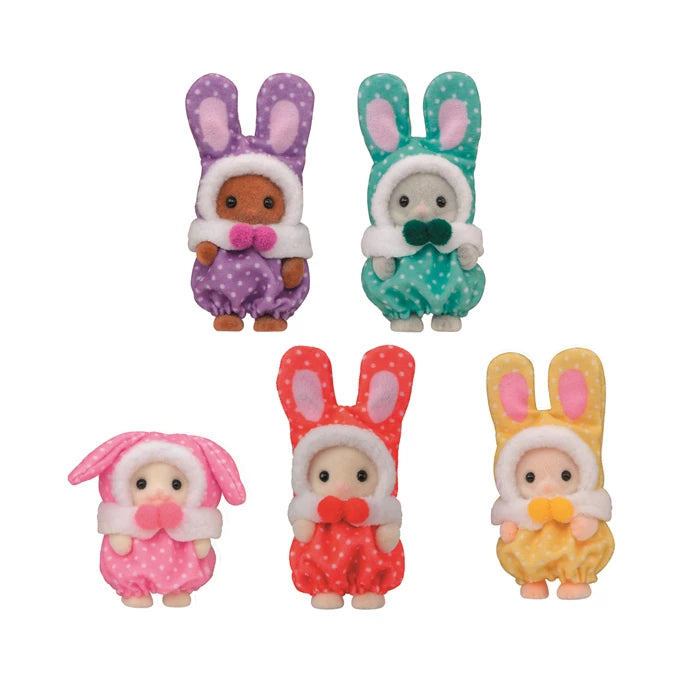 Sylvanian Families Sammelfig. Babyfreunde Hasen Thekendisplay