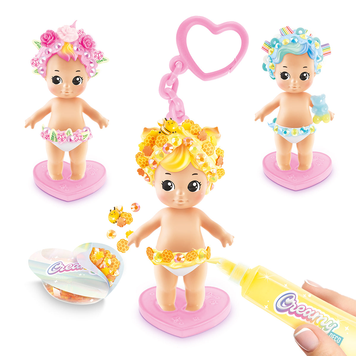 Canal Toys DIY Creamy Deco Baby in Blindbox, im Display