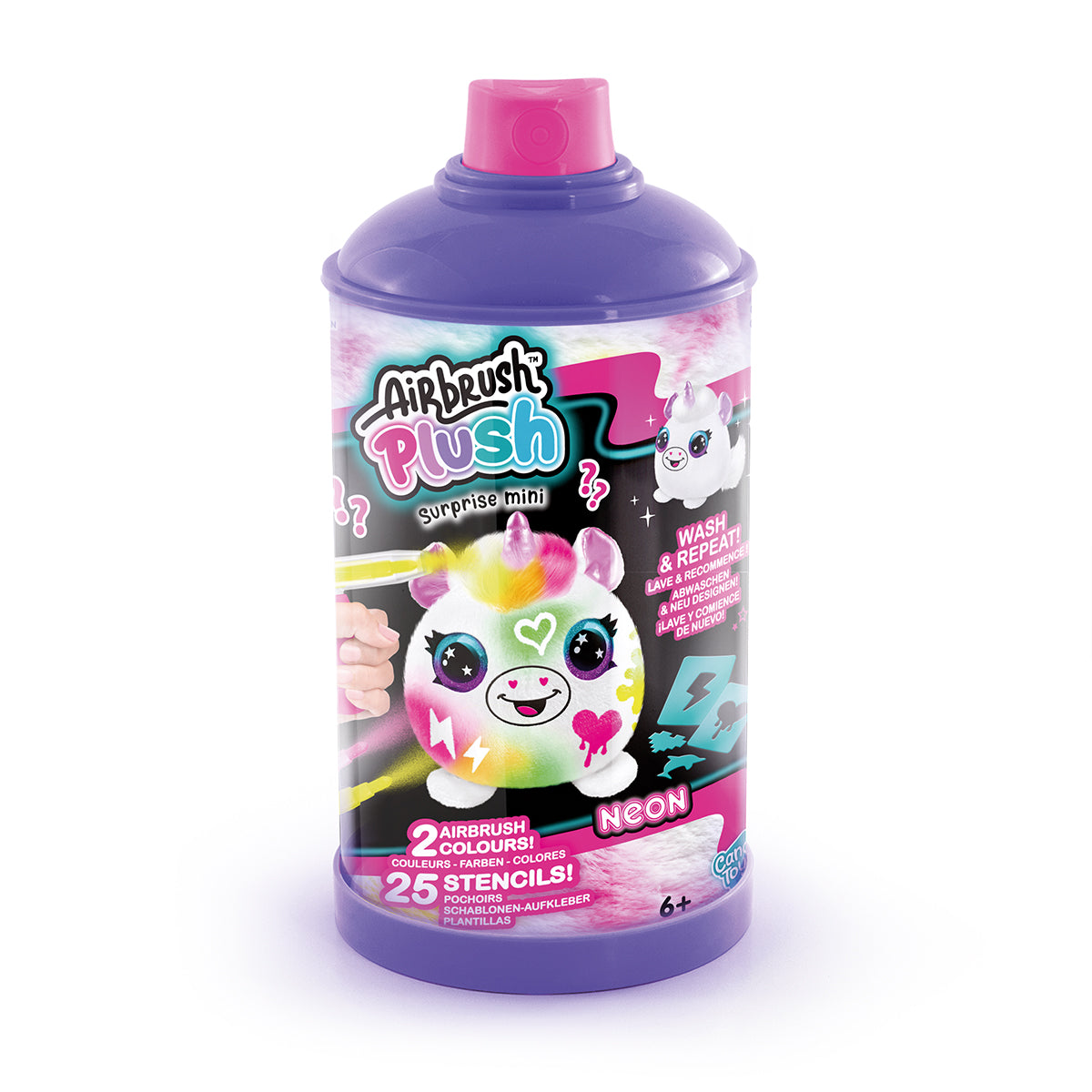 Canal Toys Airbrush Plush Neon Mini Mystery Kit